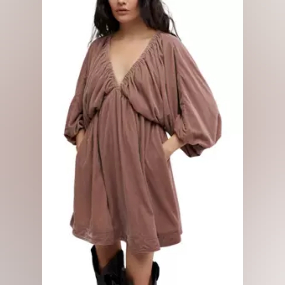 Free People Portia Velvet Mini Dress